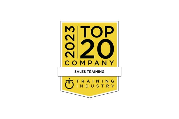 Top 20 Sales Training and Enablement Company List Badge